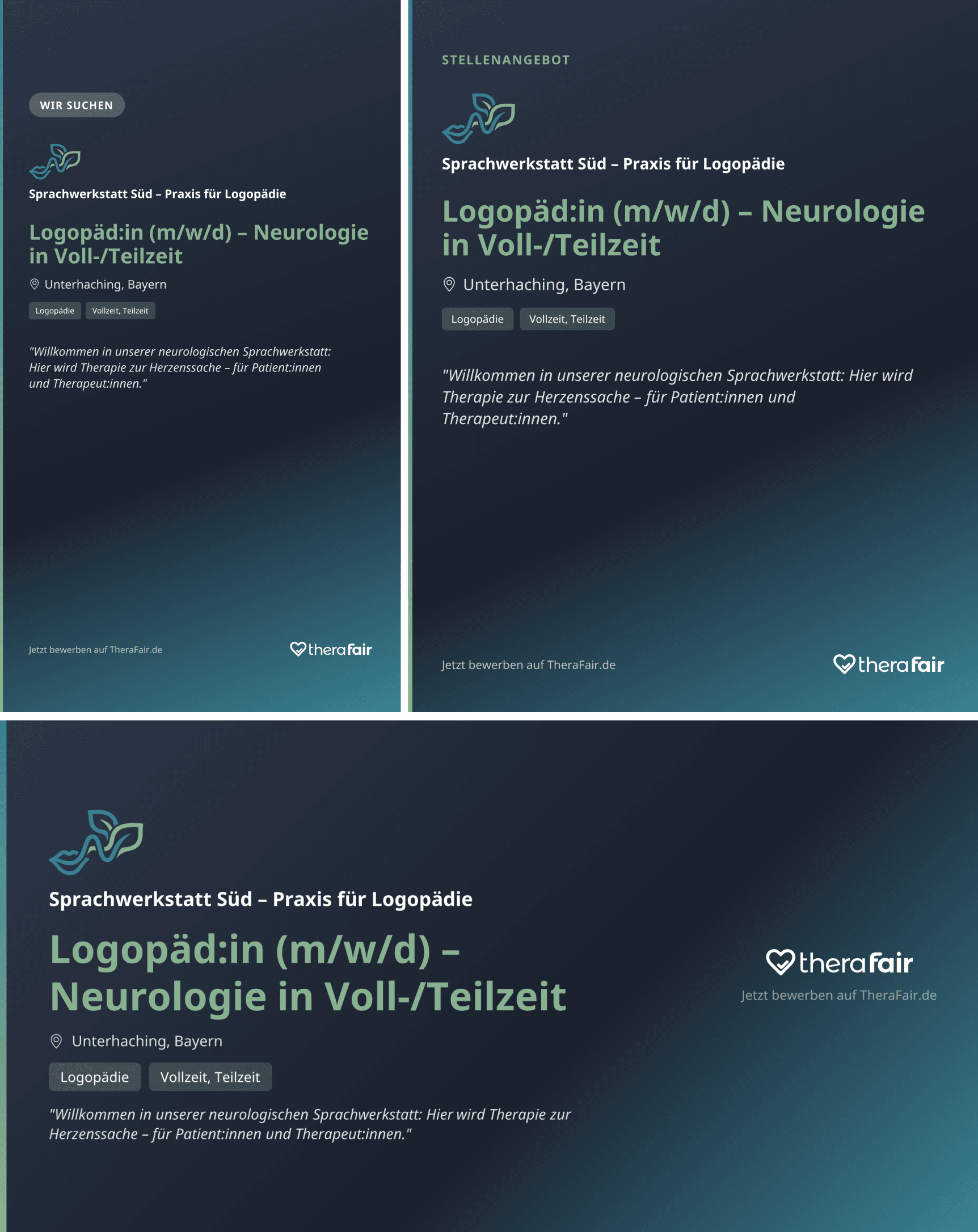 Social Media Kit – Inserate als Story, Feed und LinkedIn teilen